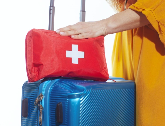 Travel medicine specialist discussing travel vaccinations, disease prevention, and destination-specific health advice