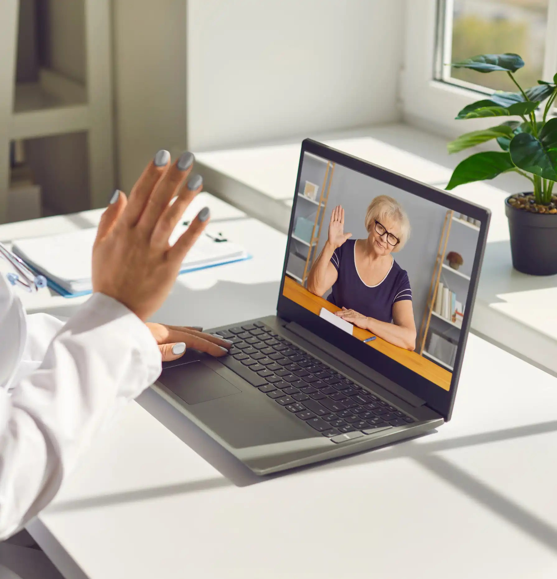 Healthcare professionals collaborating to improve access to virtual healthcare services